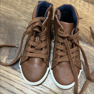 Cat & Jack Brown High-Top Kids Sneakers